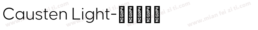Causten Light字体转换